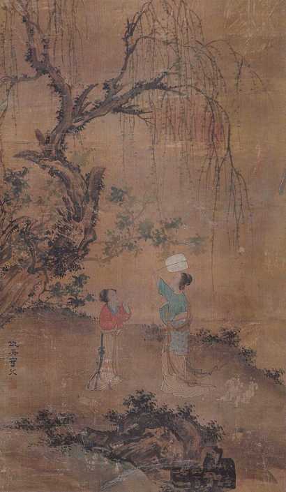 仇英（款） 人物 立轴